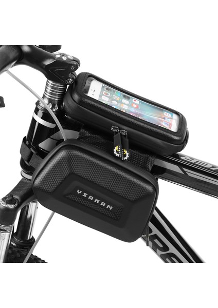 Xixishop Dokunmatik Ekran Bisiklet Gidon Çantası Yol Bisikleti Için Su Geçirmez Çift Pannier Paketi Dağ Bisikleti (Yurt Dışından)