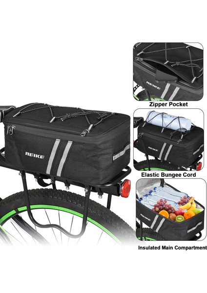 Xixishop Bisiklet Bagaj Soğutucu Çanta Suya Dayanıklı Bisiklet Bagaj Taşıma Çantası (Yurt Dışından)