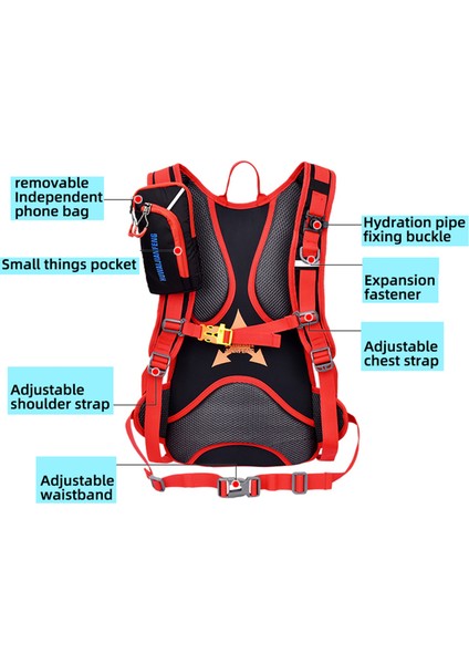Xixishop 18L Ultra Hafif Bisiklet Sırt Çantası Suya Dayanıklı Nefes Alabilir (Yurt Dışından)