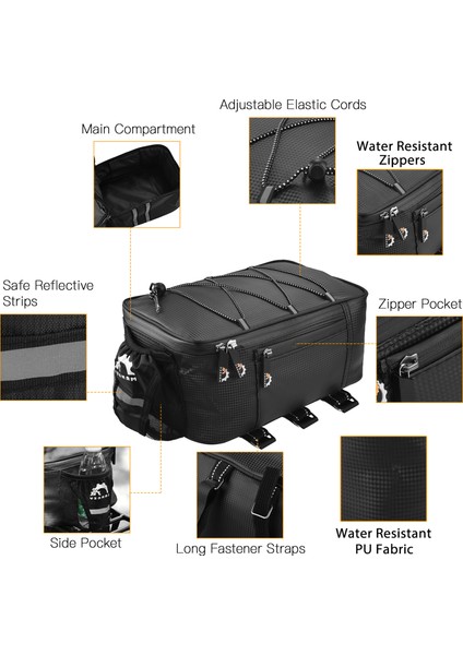 Xixishopbiketrunkbagwaterproofraincoverbicyclerearbag (Yurt Dışından) indirimleri