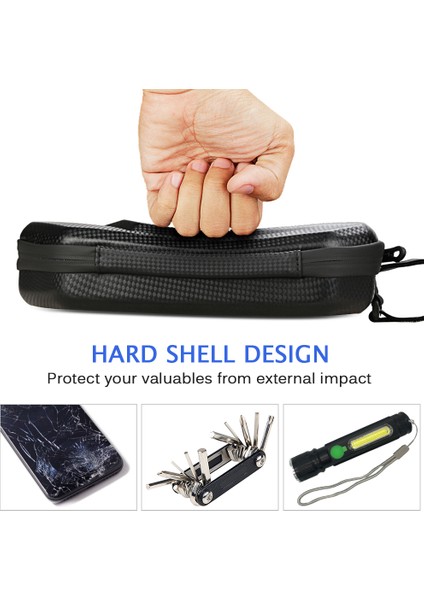Xixishop Su Geçirmez Bisiklet Üçgen Çanta Sert Kabuk Bisiklet Tüp Çerçeve Çanta (Yurt Dışından)