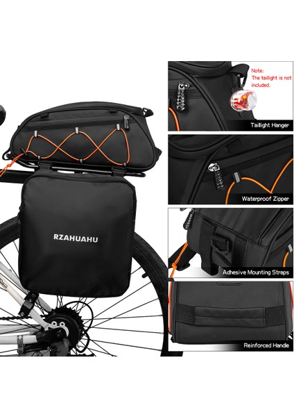 Xixishop 3in1 Bisiklet Raf Çantası Yan Asılı Çantalar ile Su Geçirmez Arka Koltuk Çantası (Yurt Dışından)