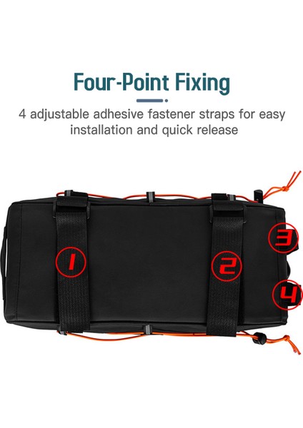 Xixishop 3in1 Bisiklet Raf Çantası Yan Asılı Çantalar ile Su Geçirmez Arka Koltuk Çantası (Yurt Dışından)