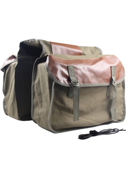 Xixishop Bisiklet Panniers Çanta Bisiklet Gidiş Için Büyük Kapasiteli Tuval Arka Raf Çantası (Yurt Dışından)