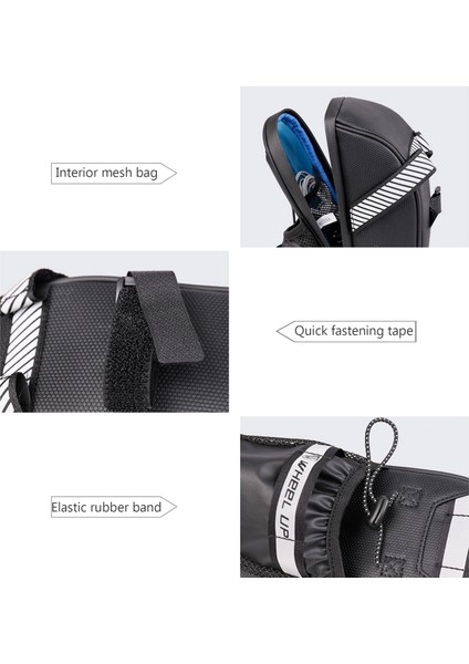 Xixishop Bisiklet Su Isıtıcısı Çantası Su Geçirmez Yansıtıcı Çizgili Büyük Kapasiteli (Yurt Dışından)