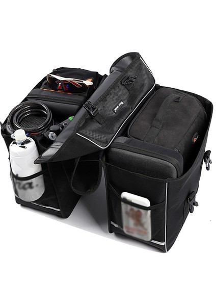 Xixishop 30L Bisiklet Bagaj Çantası Su Geçirmez Çift Yan Arka Raf (Yurt Dışından) fırsatları