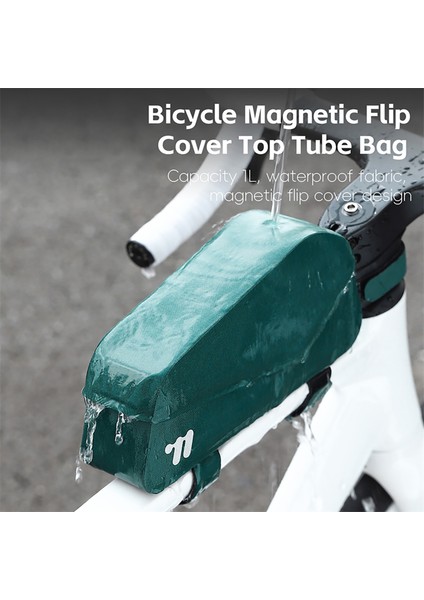 Xixishop Bisiklet Çerçeve Çanta Su Geçirmez Manyetik Flap (Yurt Dışından)