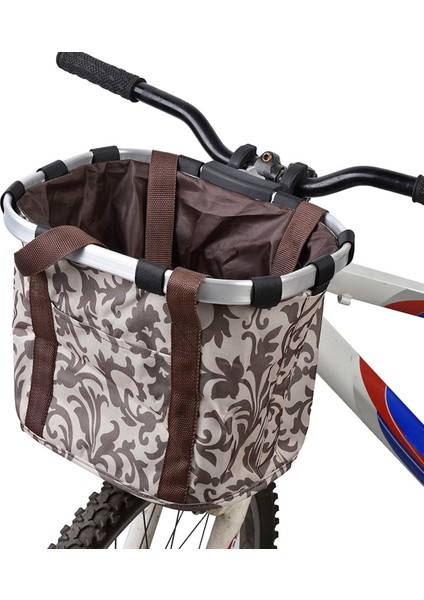 Xixishop Doorslay Bisiklet Ayrılabilir Sepet Bisiklet Ön Pet Taşıyıcı Tuval Ön Çanta (Yurt Dışından)