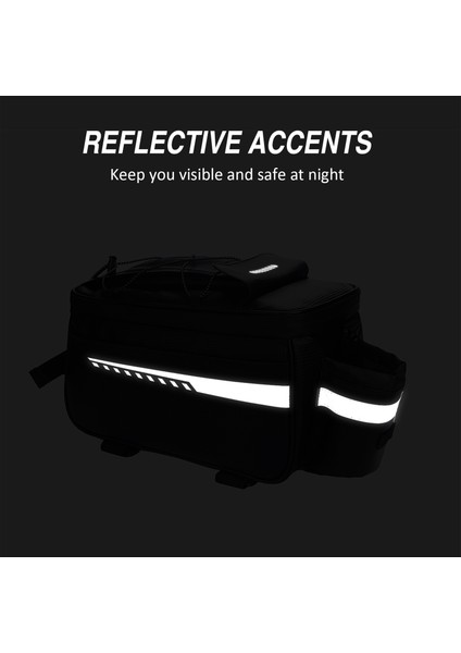 Xixishop Su Geçirmez Yalıtımlı Gövde Soğutucu Çanta Bisiklet Arka Raf Koltuk Çantası (Yurt Dışından)