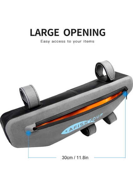 Xixishop Su Geçirmez Bisiklet Üçgen Çanta Bisiklet Tüp Çanta Saklama Çantası (Yurt Dışından)