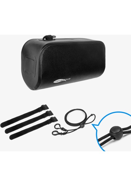 Xixishop Su Geçirmez Bisiklet Gidon Çantası Çok Fonksiyonlu Bisiklet Eyer Çantası (Yurt Dışından)