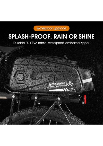 Xixishop West Bıkıng 8.6l Bisiklet Çantası Su Geçirmez Çok Fonksiyonlu (Yurt Dışından)