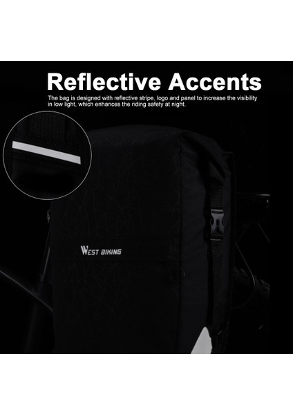Xixishop 2in1 Bisiklet Arka Raf Çantası Su Geçirmez Bisiklet Bagaj Çantası (Yurt Dışından)
