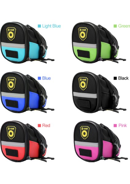 Xixishop Bisiklet Eyer Çantası Yansıtıcı Şeritli Mtb Bisiklet Koltuk Çantası (Yurt Dışından)