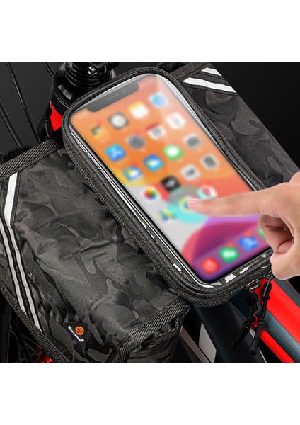 Xixishop West Bıkıng Bisiklet Çantası Ön Tüp Çanta Dokunmatik Ekran Telefon Çantası (Yurt Dışından)