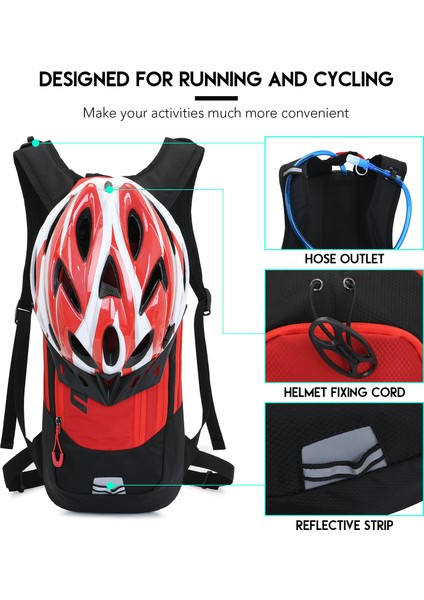 Xixishop Bisiklet Sırt Çantası Açık Hava Sporları Için Nefes Alabilir Hafif (Yurt Dışından)