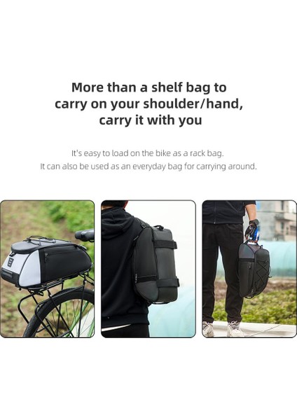 Xixishop Bisiklet Bagaj Çantası Büyük Kapasiteli Yansıtıcı Çok Amaçlı (Yurt Dışından) fiyatları