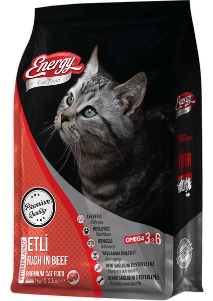 Sığır Etli Yetişkin Kedi Maması 1kilo gr