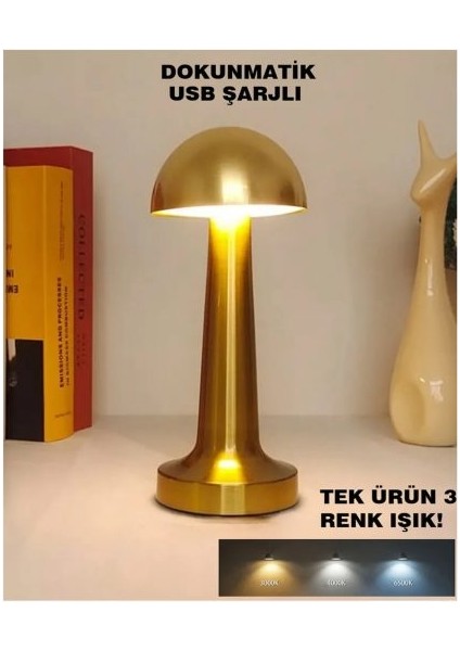 Dokunmatik Abajur Gold Masaüstü Abajur Aydınlatma 1015 modelleri