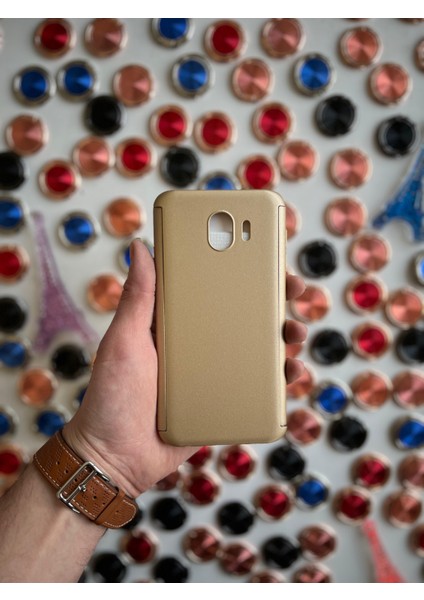 Galaxy J4 2018 Uyumlu Kılıf 2 Parçalı 360 Protect Mat Ince Renkli Vrbjani Rubber Kapak