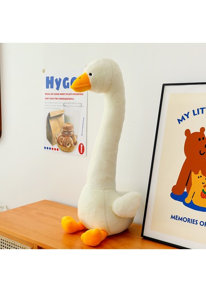 70CM Dinozor Sarıl Kaz Peluş Bebek Bebek Yastık Hediye (Yurt Dışından)