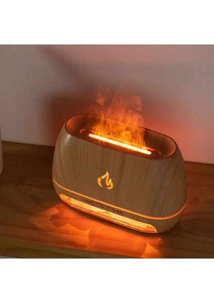 Taş Aksesuarlı Taşınabilir 200ML Kapasiteli Işıklı Aroma Yayıcılı Hava Nemlendircisi