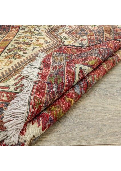 Kirk Geometrik Tasarımlı Sumak Kilim 115 x 192 cm