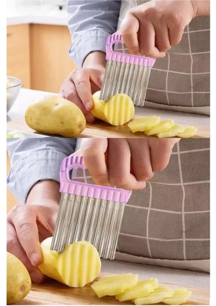 Tırtıklı Patates Dilimleyici Cips Dilimleyici