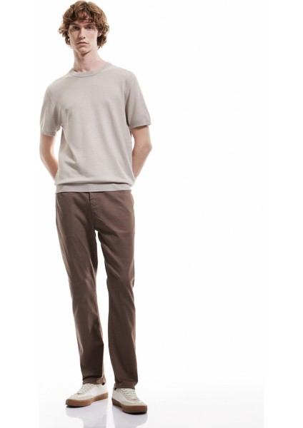 Pamuklu Straight Fit Gabardin Pantolon