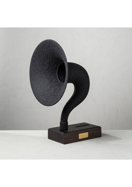 Akustik Gramofon Siyah
