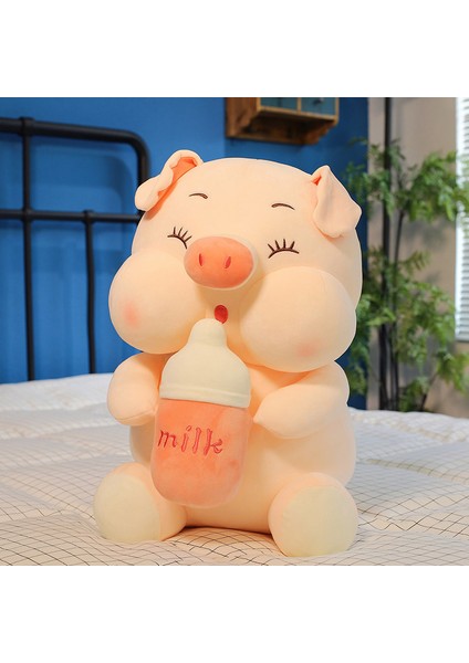 35CM Şişe Domuz Peluş Oyuncak Bebek Yastık Hediye (Yurt Dışından)