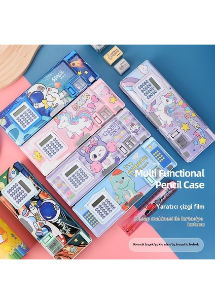 Yaratıcı Kemer Hesap Makinesi Çift Kullanımlı Çok Fonksiyonlu Kırtasiye Kutusu (Yurt Dışından) indirimleri