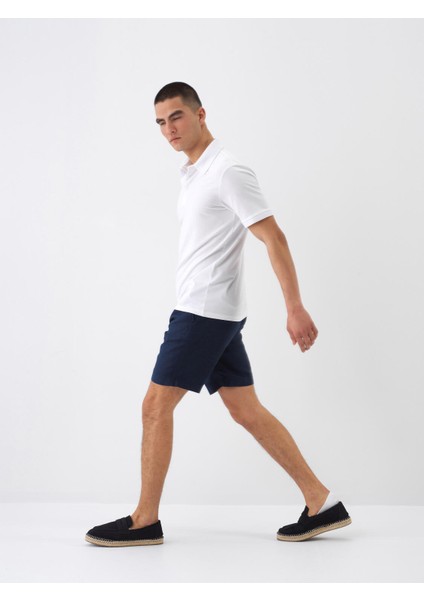 Erkek Beyaz Slim Fit Pamuklu Polo Yaka Basic Tişört fiyatları