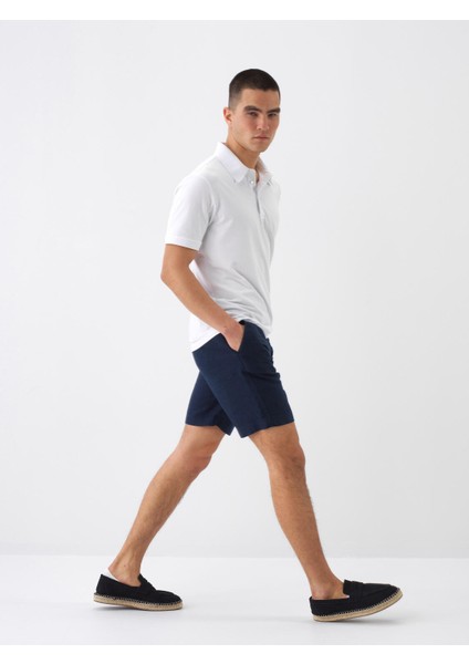 Erkek Beyaz Slim Fit Pamuklu Polo Yaka Basic Tişört indirimleri