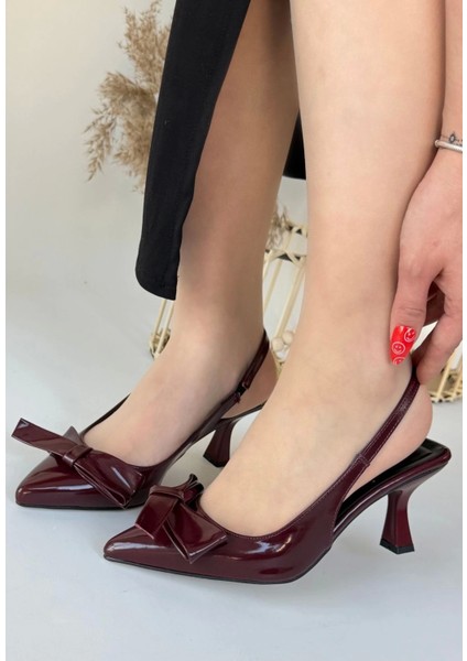 Josen Bordo Rugan Topuklu Ayakkabı fiyatları