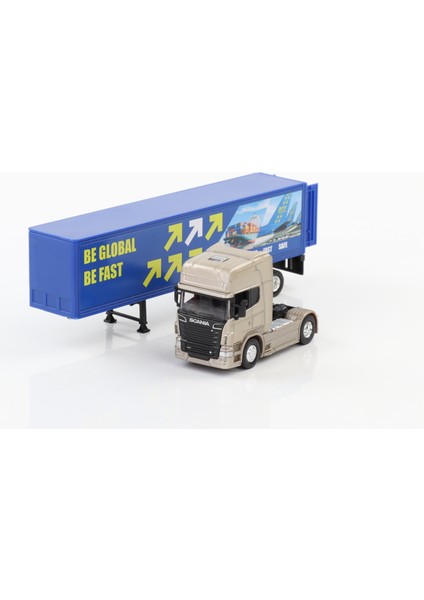 1:64 Ölçek Metal Kafalı Scania Dorseli Tır modelleri