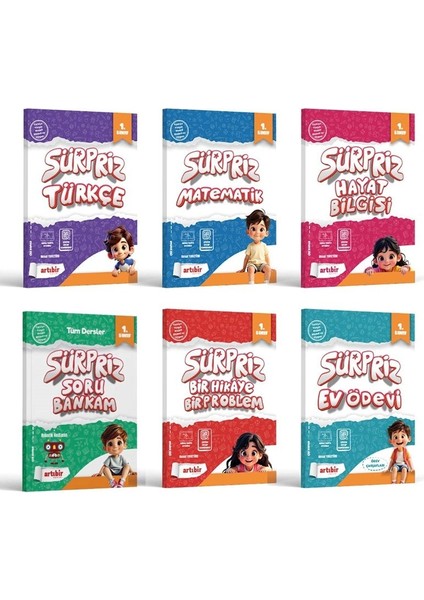 1. Sınıf Sürpriz Mega Set (Sürpriz Set + Bir Hikaye Bir Problem + Soru Bankam)