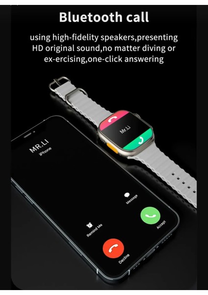 7kordonlu Akıllı Saat Bluetooth Bağlantılı Ios Andorid Destekli
