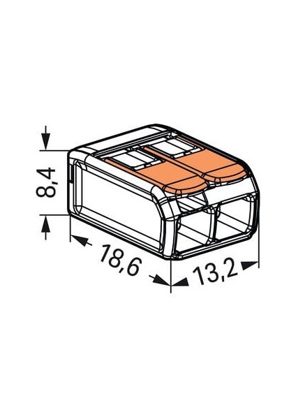 221-412 2'li Çok Amaçlı Buat Klemensi (100 Adet)