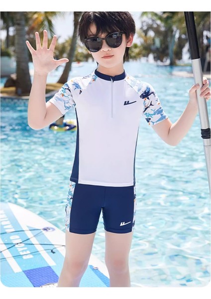 Çocuk Mayo Erkek Bölünmüş Mayo 4 Parçalı Set (Yurt Dışından) modelleri