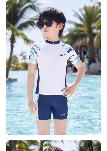 Çocuk Mayo Erkek Bölünmüş Mayo 4 Parçalı Set (Yurt Dışından) fırsatları