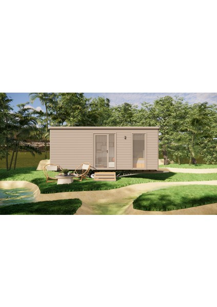 6.5 Metre Tiny House Tekerlekli Modüler Ev (1+1 )16 m² fiyatları