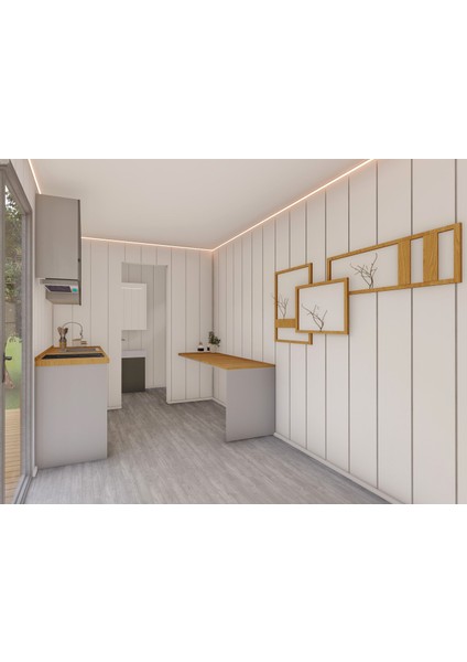 6.5 Metre Tiny House Tekerlekli Modüler Ev (1+1 )16 m² modelleri