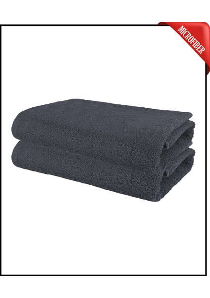 2 Adet Büyük Boy Mikrofiber 50 x 90 cm , Fitness Havlusu , Spor Havlusu , Boya Tutmaz Kuaför Havlusu