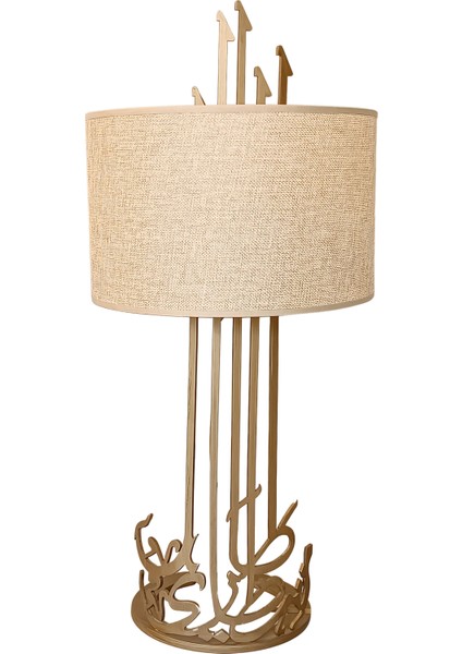 Figure Eskitme Gold Abajur