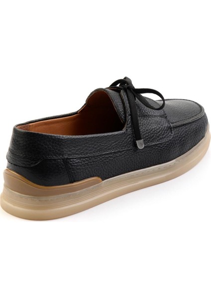 Siyah Leather Erkek Casual Ayakkabı E01304414340 modelleri