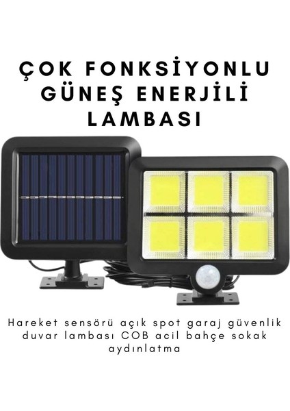 FX-028 Güneş Enerjili Solar Lamba Hareket Sensörlü Harici Güneş Panelli 120 LED fiyatları
