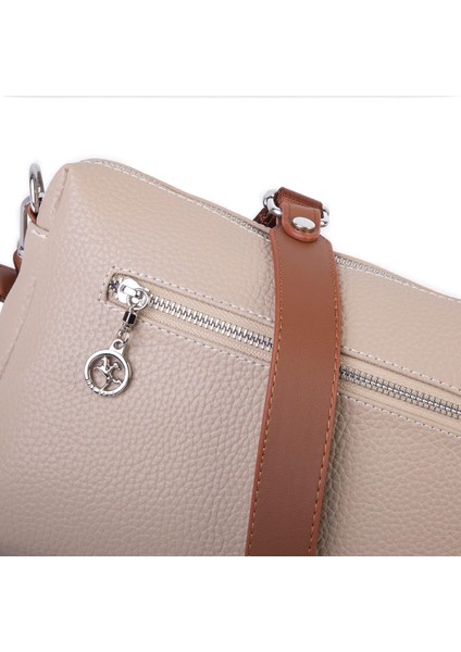 Günlük Çok Gözlü Çanta (En: 26 cm ; Boy:17 Cm) Kum Taba Lopez fiyatları