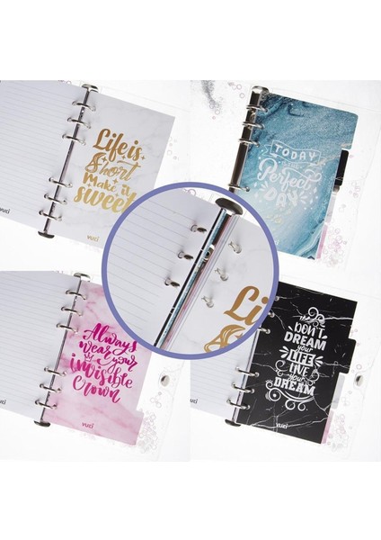 Mekanizmalı Simli ve Sulu Kapaklı Desenli Defter modelleri