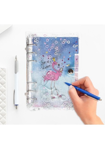 Mekanizmalı Simli ve Sulu Kapaklı Desenli Defter indirimleri